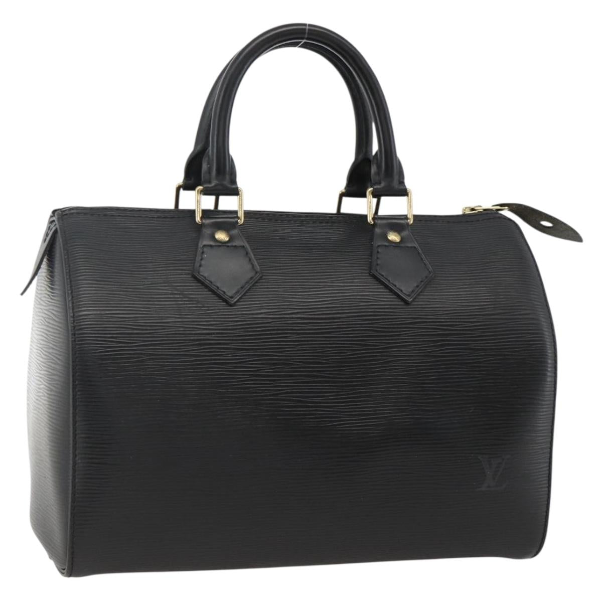 LOUIS VUITTON Epi Speedy 25 Hand Bag Black M43012 LV Auth ki6578V