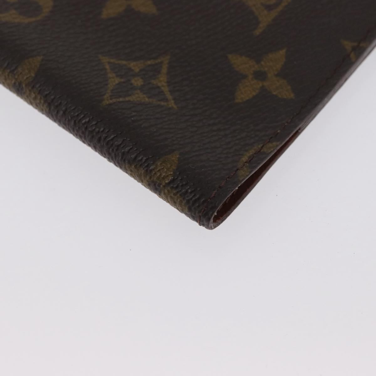 LOUIS VUITTON Monogram Agenda Bureau Day Planner Cover R20100 LV Auth ki6585