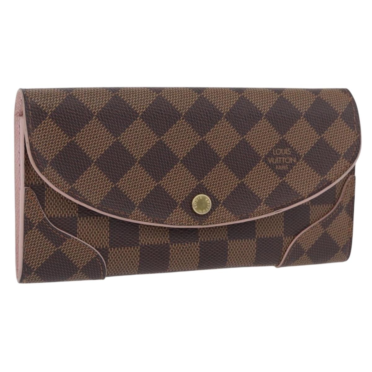 LOUIS VUITTON Damier Ebene Portefeuille Kaisa Long Wallet N61227 LV Auth ki6593