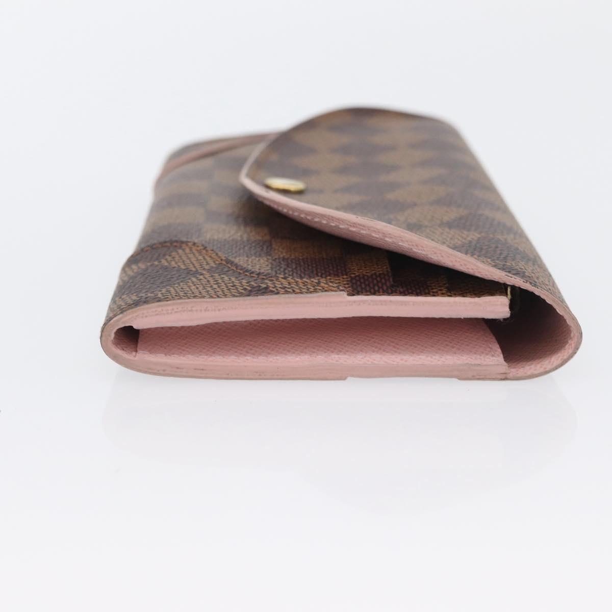 LOUIS VUITTON Damier Ebene Portefeuille Kaisa Long Wallet N61227 LV Auth ki6593