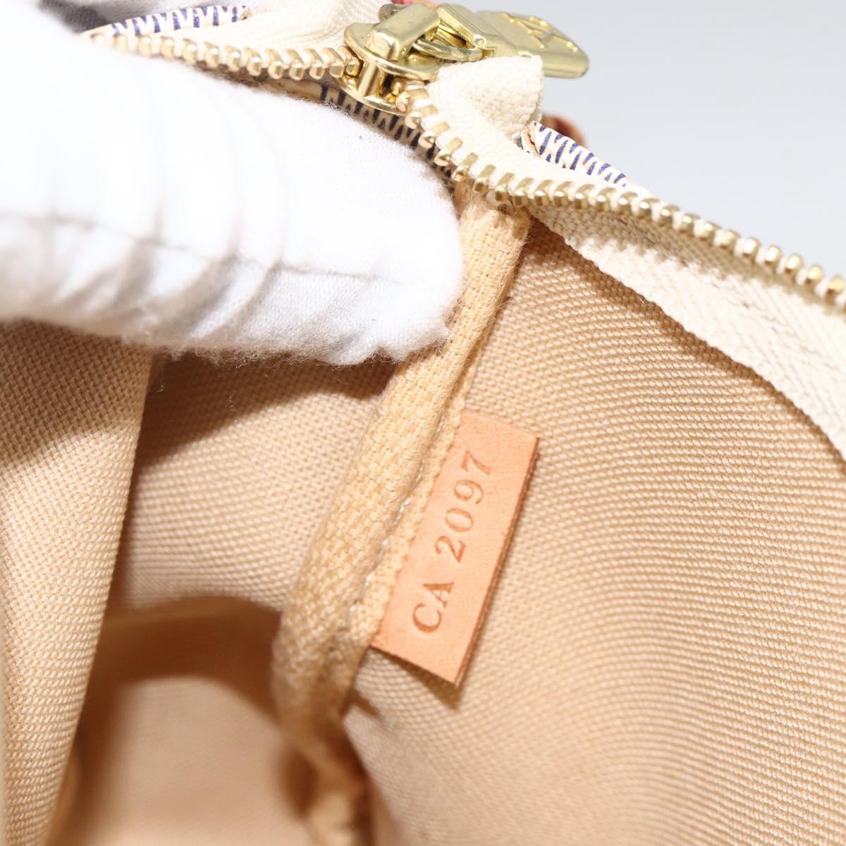 LOUIS VUITTON Damier Azur Pochette Accessoires Pouch N41207 LV Auth ki6607V