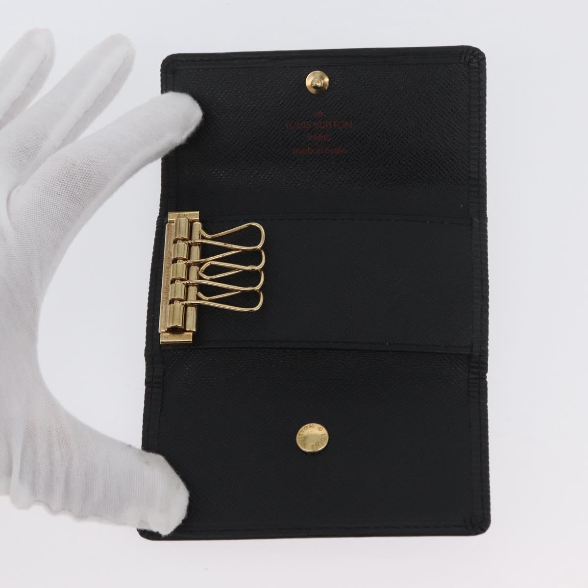 LOUIS VUITTON Epi Multicles 4 Key Case Black M63822 LV Auth ki6617
