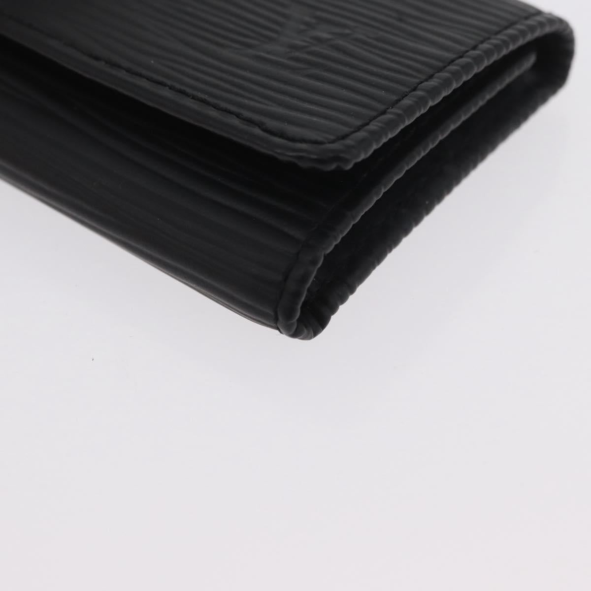 LOUIS VUITTON Epi Multicles 4 Key Case Black M63822 LV Auth ki6617