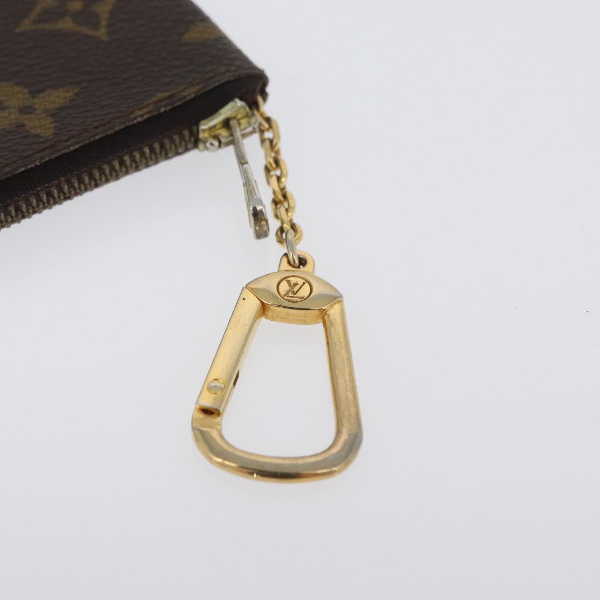 LOUIS VUITTON Monogram Pochette Cles Coin Purse M62650 LV Auth ki6619