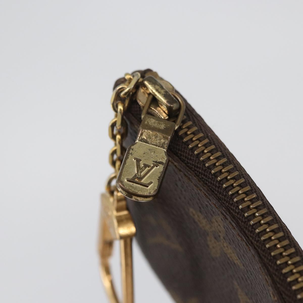 LOUIS VUITTON Monogram Pochette Cles Coin Purse M62650 LV Auth ki6620