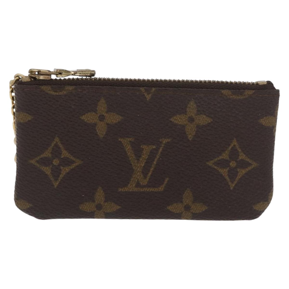 LOUIS VUITTON Monogram Pochette Cles Coin Purse M62650 LV Auth ki6620