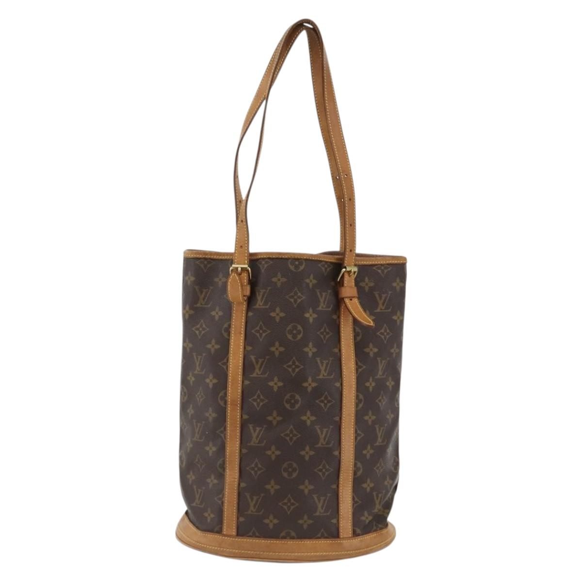LOUIS VUITTON Monogram Bucket GM Shoulder Bag M42236 LV Auth ki6621