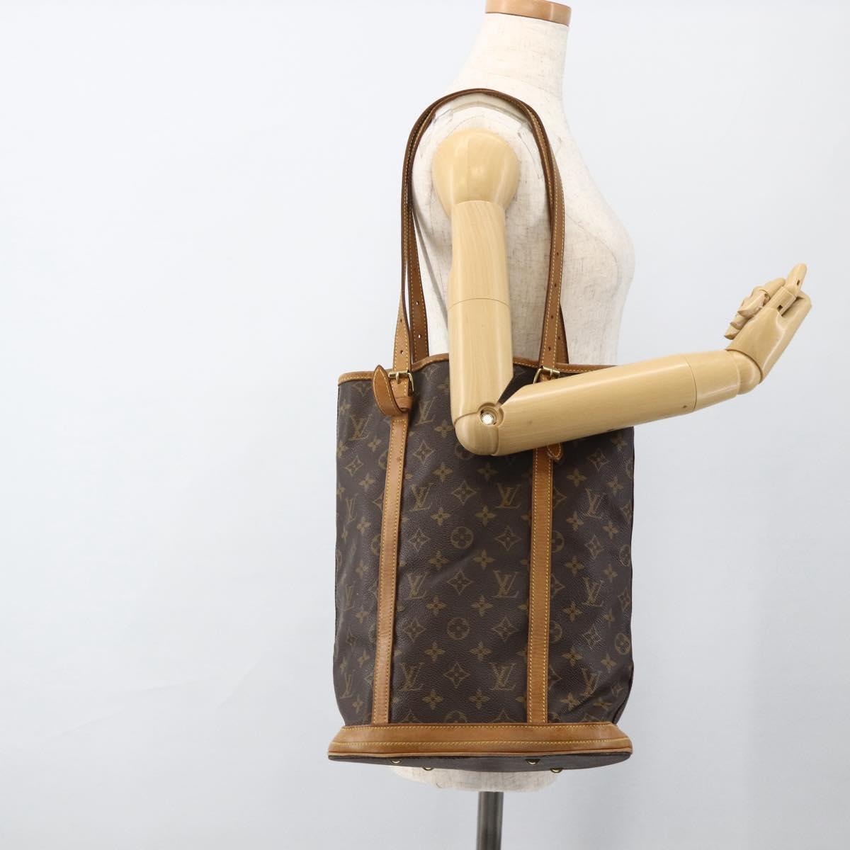 LOUIS VUITTON Monogram Bucket GM Shoulder Bag M42236 LV Auth ki6621