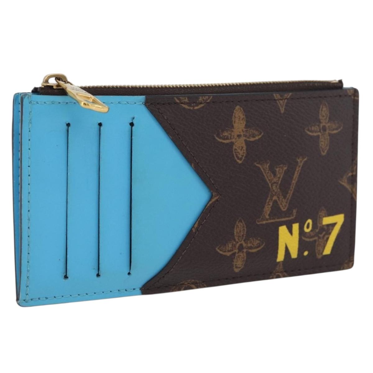 LOUIS VUITTON Virgil Abloh No. 7 Coin Card Holder Card Case M81256 Auth ki6622V