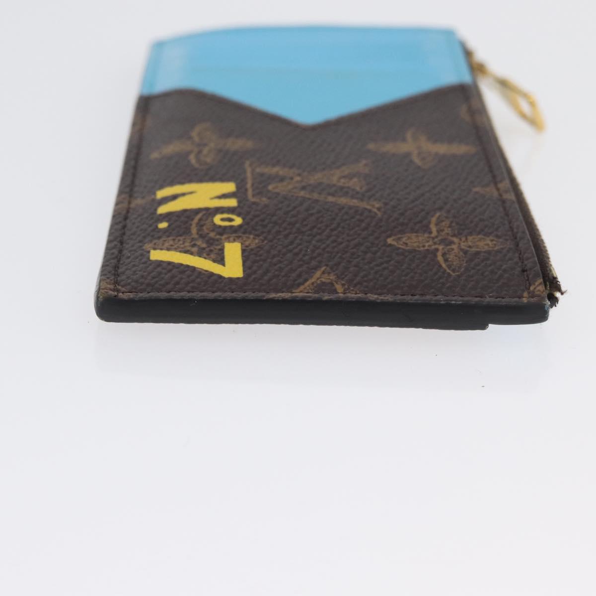 LOUIS VUITTON Virgil Abloh No. 7 Coin Card Holder Card Case M81256 Auth ki6622V