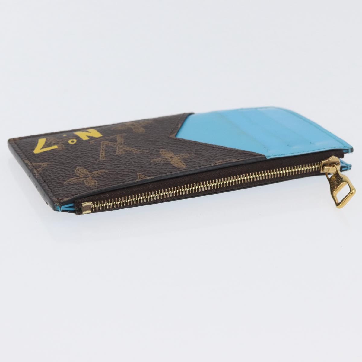 LOUIS VUITTON Virgil Abloh No. 7 Coin Card Holder Card Case M81256 Auth ki6622V