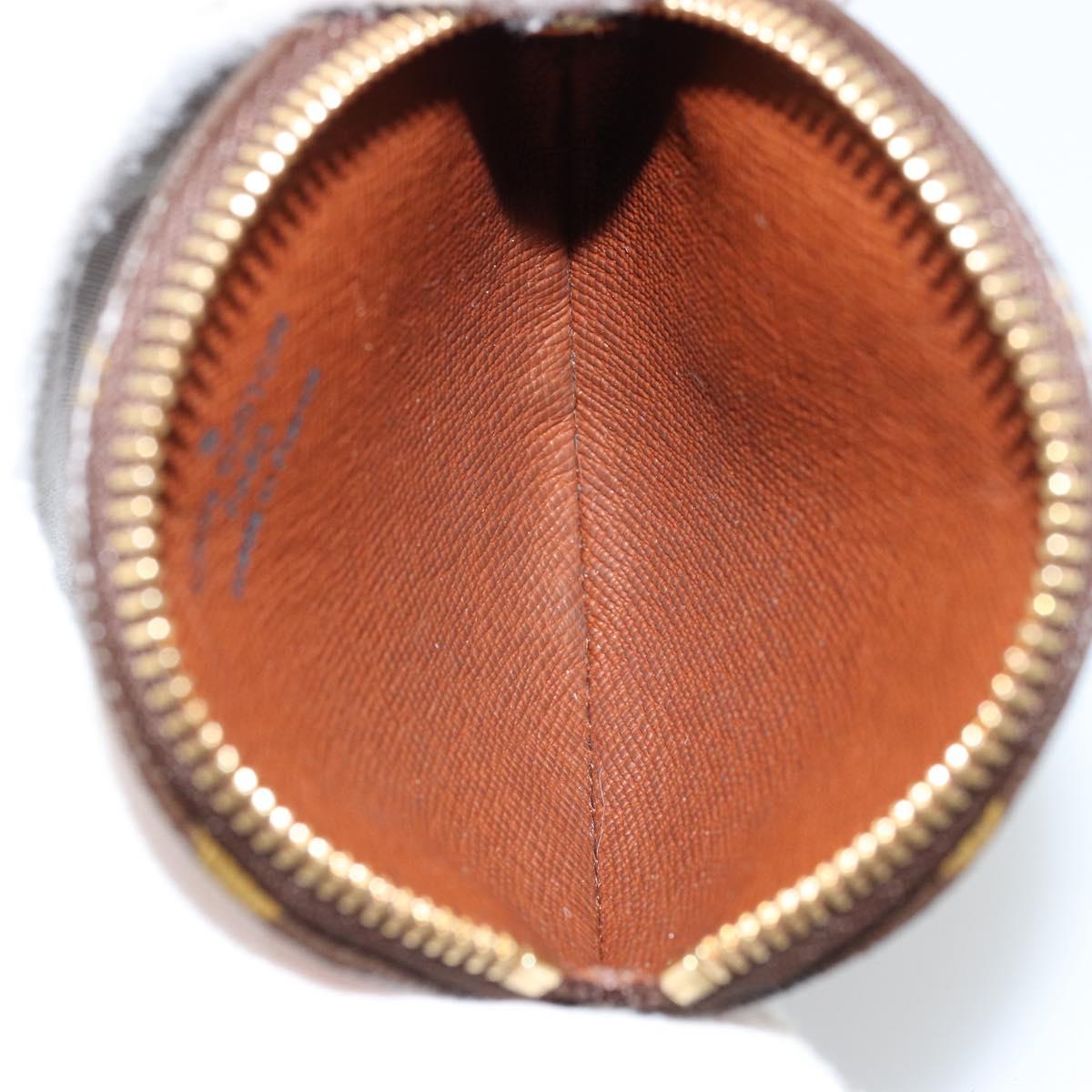 LOUIS VUITTON Monogram Porte Monnaie Round Coin Purse M61926 LV Auth ki6638V