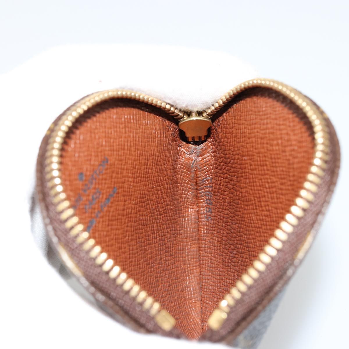 LOUIS VUITTON Monogram Porte Monnaie Round Coin Purse M61926 LV Auth ki6638V