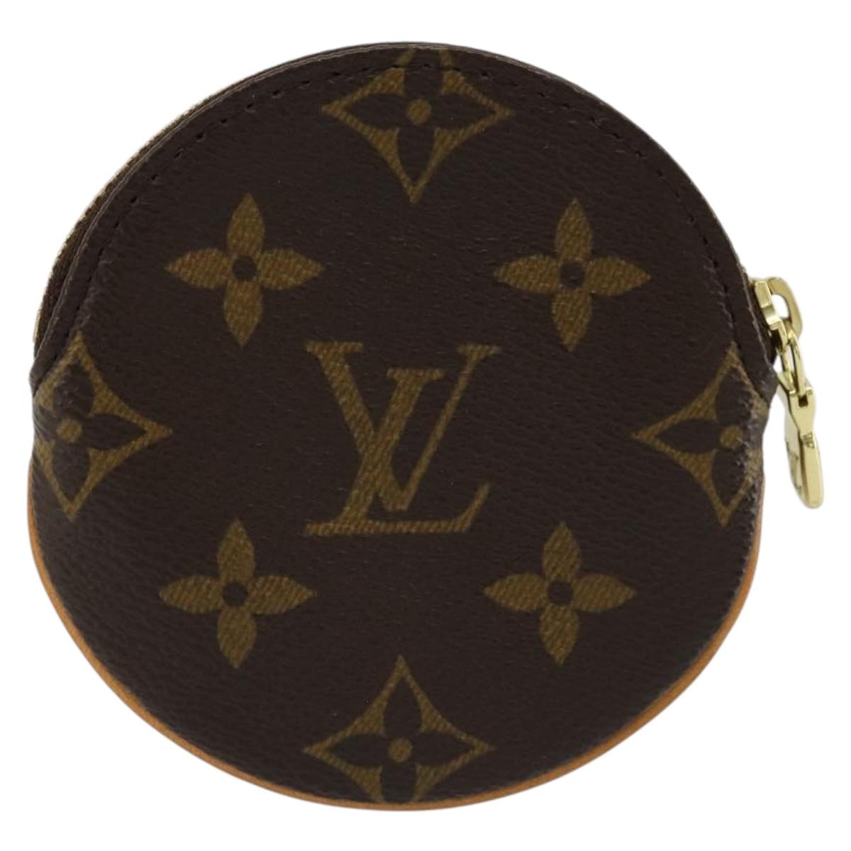 LOUIS VUITTON Monogram Porte Monnaie Round Coin Purse M61926 LV Auth ki6638V