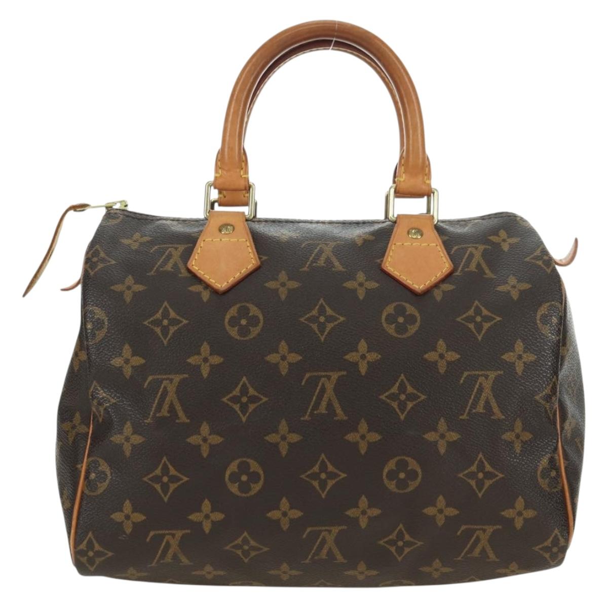 LOUIS VUITTON Monogram Speedy 25 Hand Bag M41528 LV Auth ki6648V