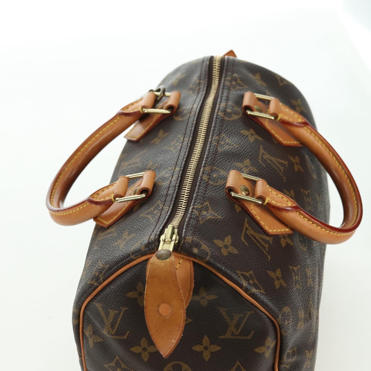 LOUIS VUITTON Monogram Speedy 25 Hand Bag M41528 LV Auth ki6648V