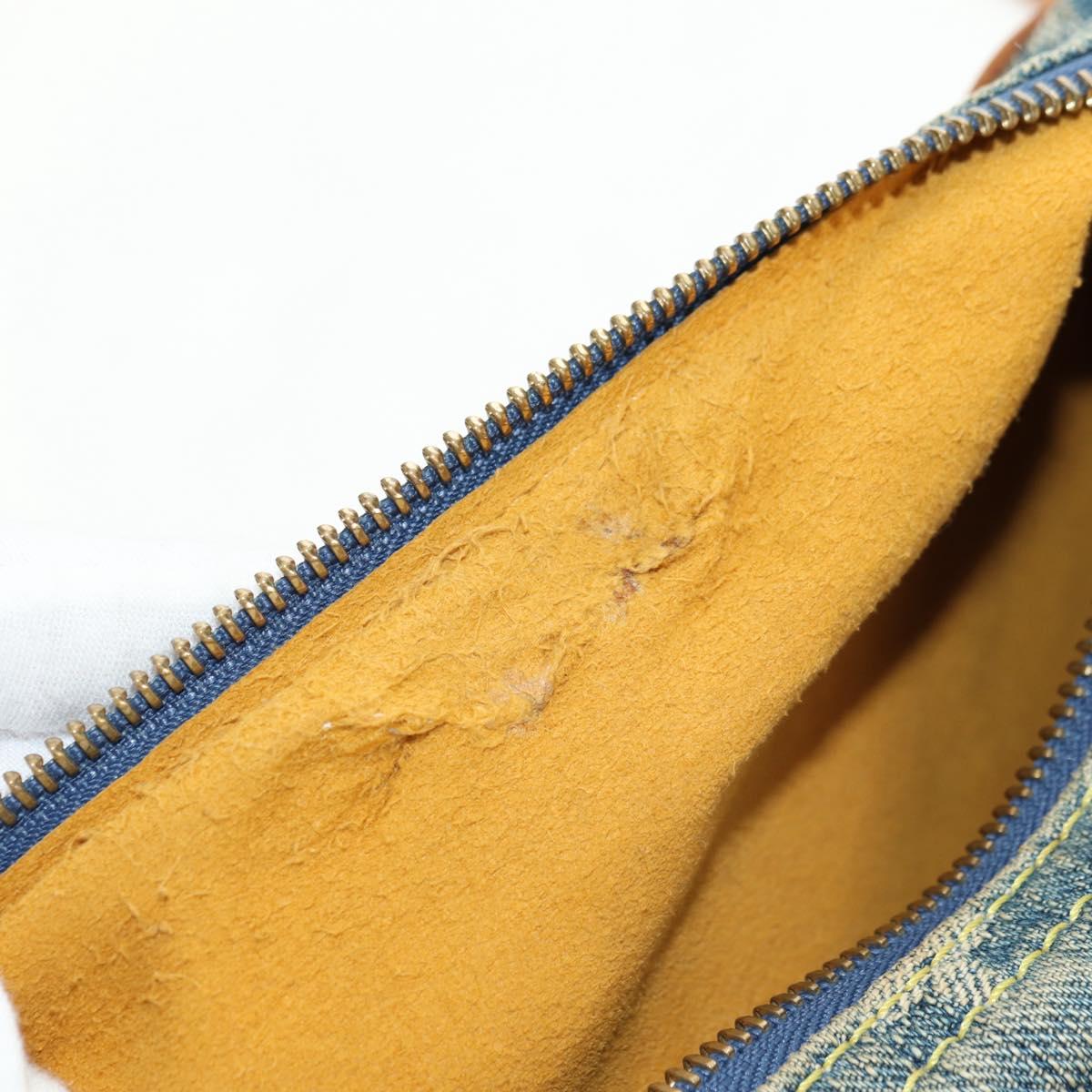 LOUIS VUITTON Monogram Denim Buggy PM Shoulder Bag Blue M95049 LV Auth ki6653V