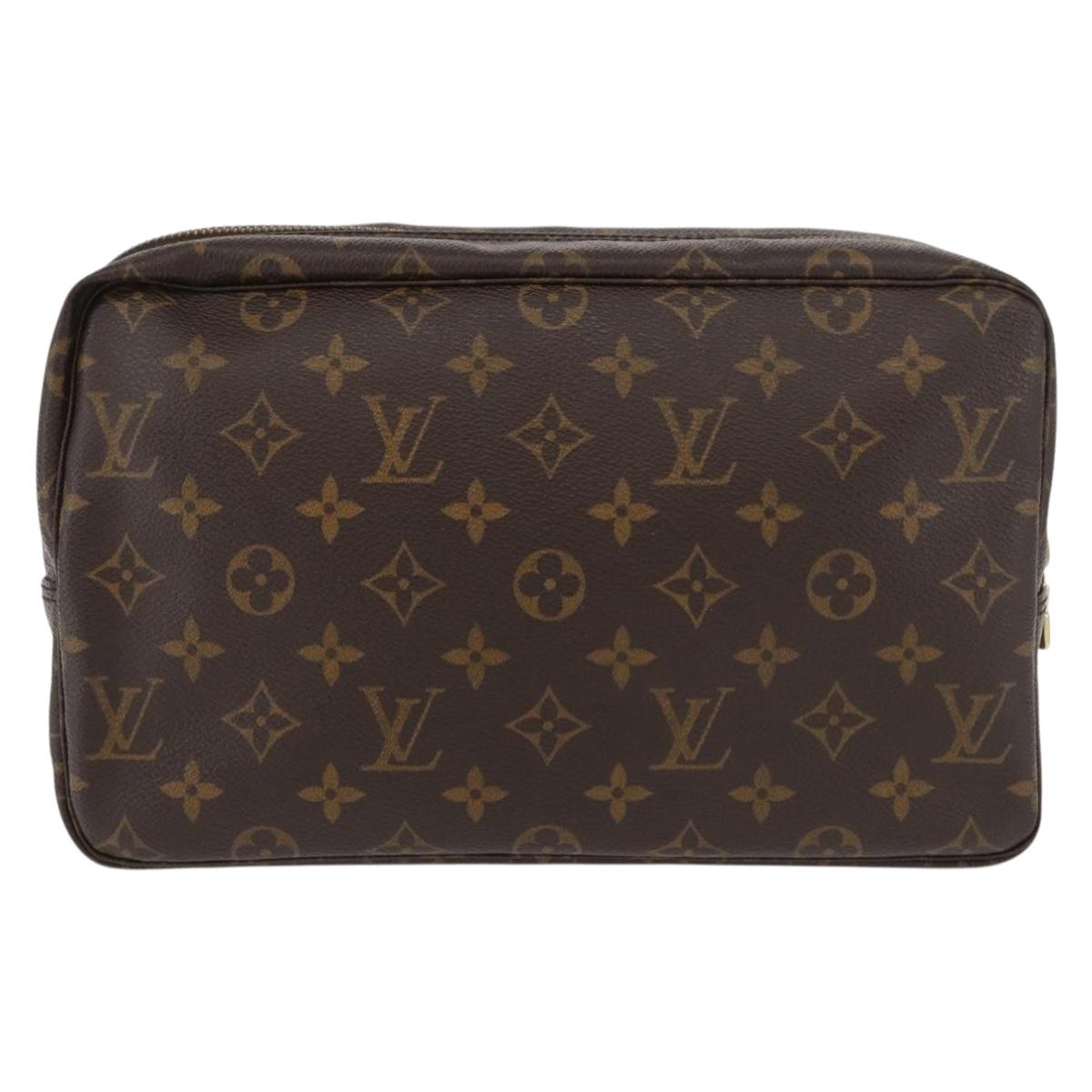 LOUIS VUITTON Monogram Trousse Toilette 28 Clutch Bag M47522 LV Auth ki6655V