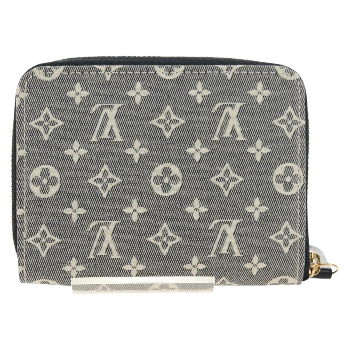 LOUIS VUITTON Monogram Idylle Zippy Coin Purse Navy M63004 LV Auth ki6662M