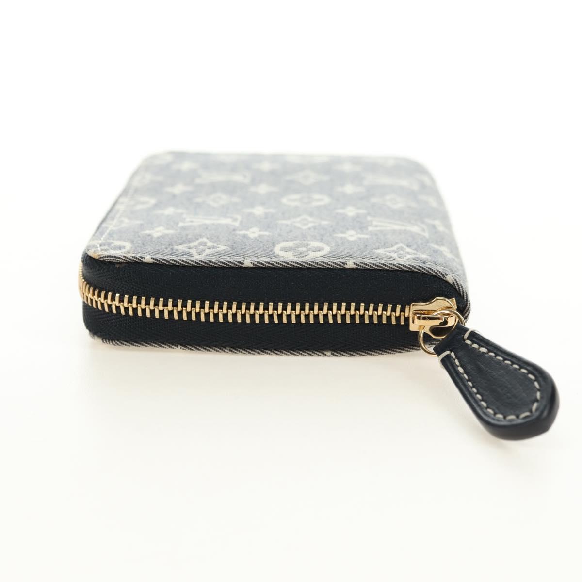 LOUIS VUITTON Monogram Idylle Zippy Coin Purse Navy M63004 LV Auth ki6662M