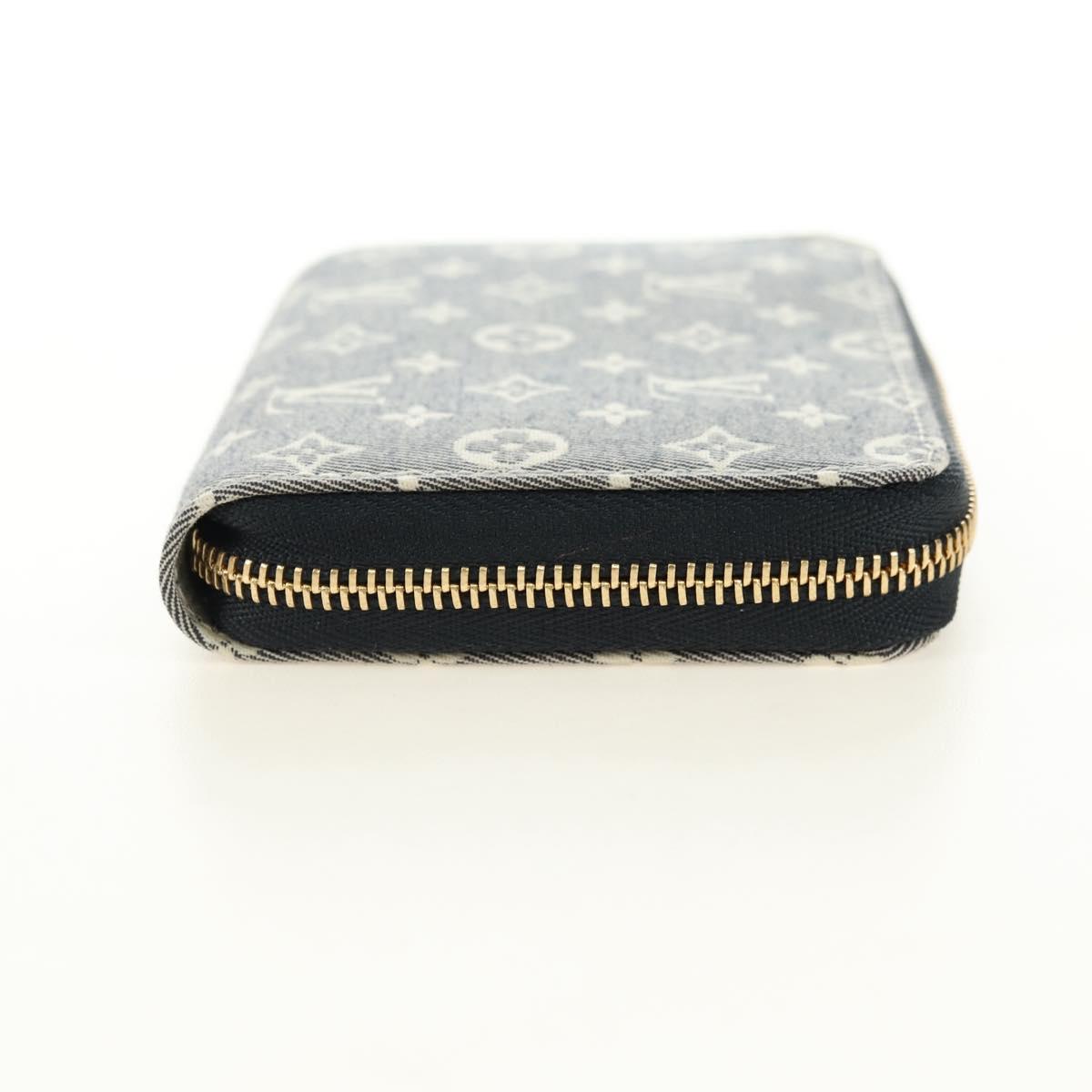 LOUIS VUITTON Monogram Idylle Zippy Coin Purse Navy M63004 LV Auth ki6662M