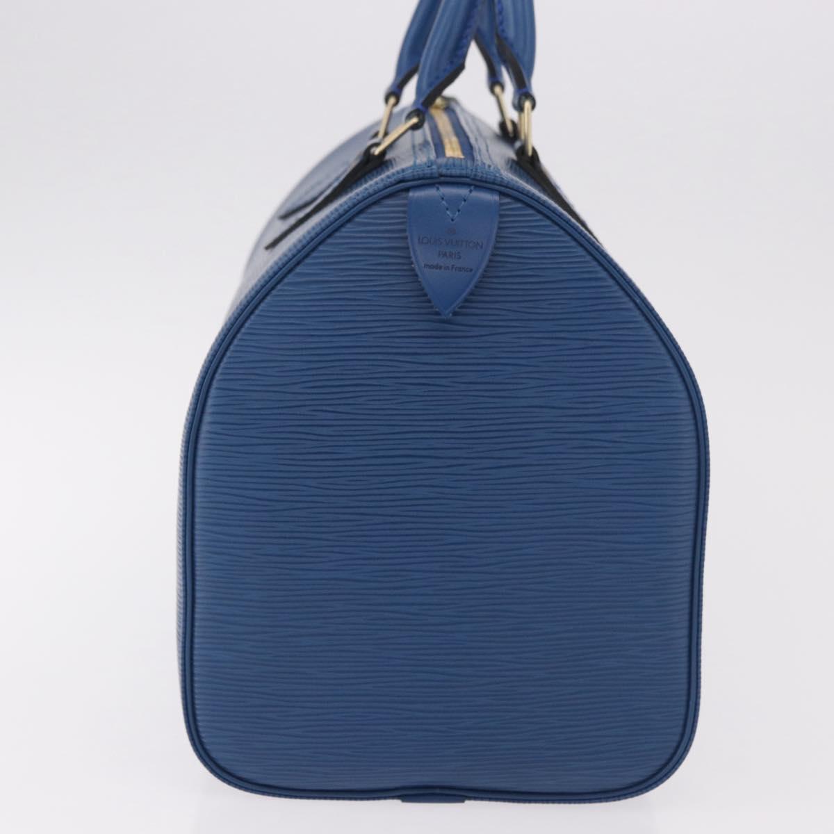 LOUIS VUITTON Epi Speedy 30 Hand Bag Toledo Blue M43005 LV Auth ki6670V