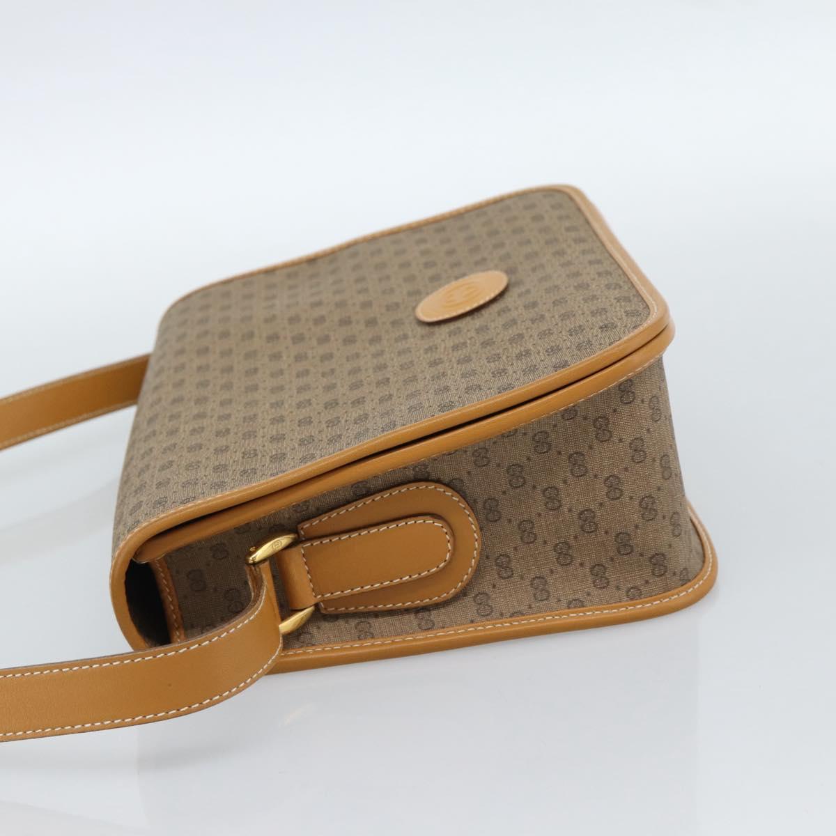 GUCCI Micro GG Supreme Shoulder Bag PVC Beige Gold 001 104 0915 Auth ki6679A