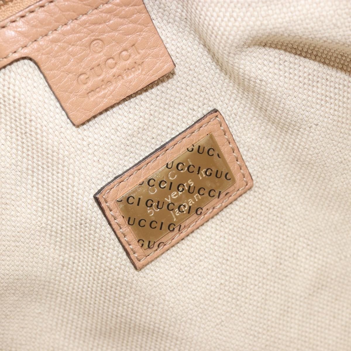 GUCCI Flora Tote Bag Canvas Beige Gold 358470 Auth ki6680V