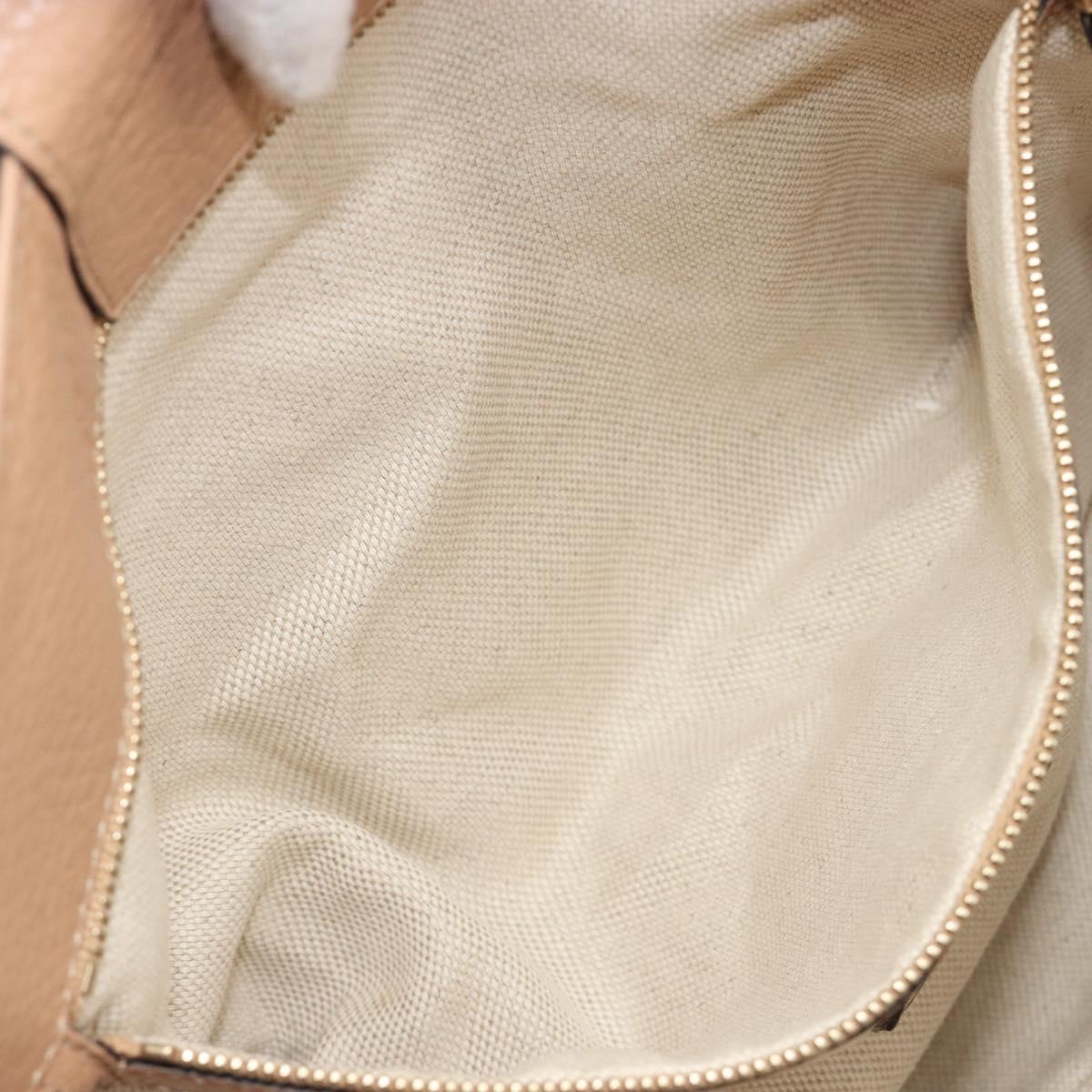 GUCCI Flora Tote Bag Canvas Beige Gold 358470 Auth ki6680V