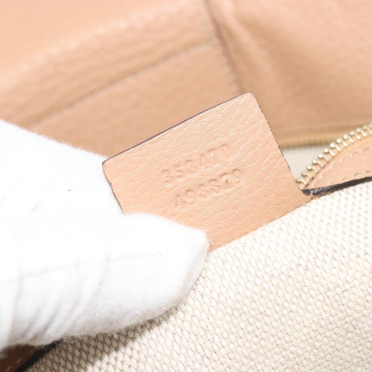 GUCCI Flora Tote Bag Canvas Beige Gold 358470 Auth ki6680V