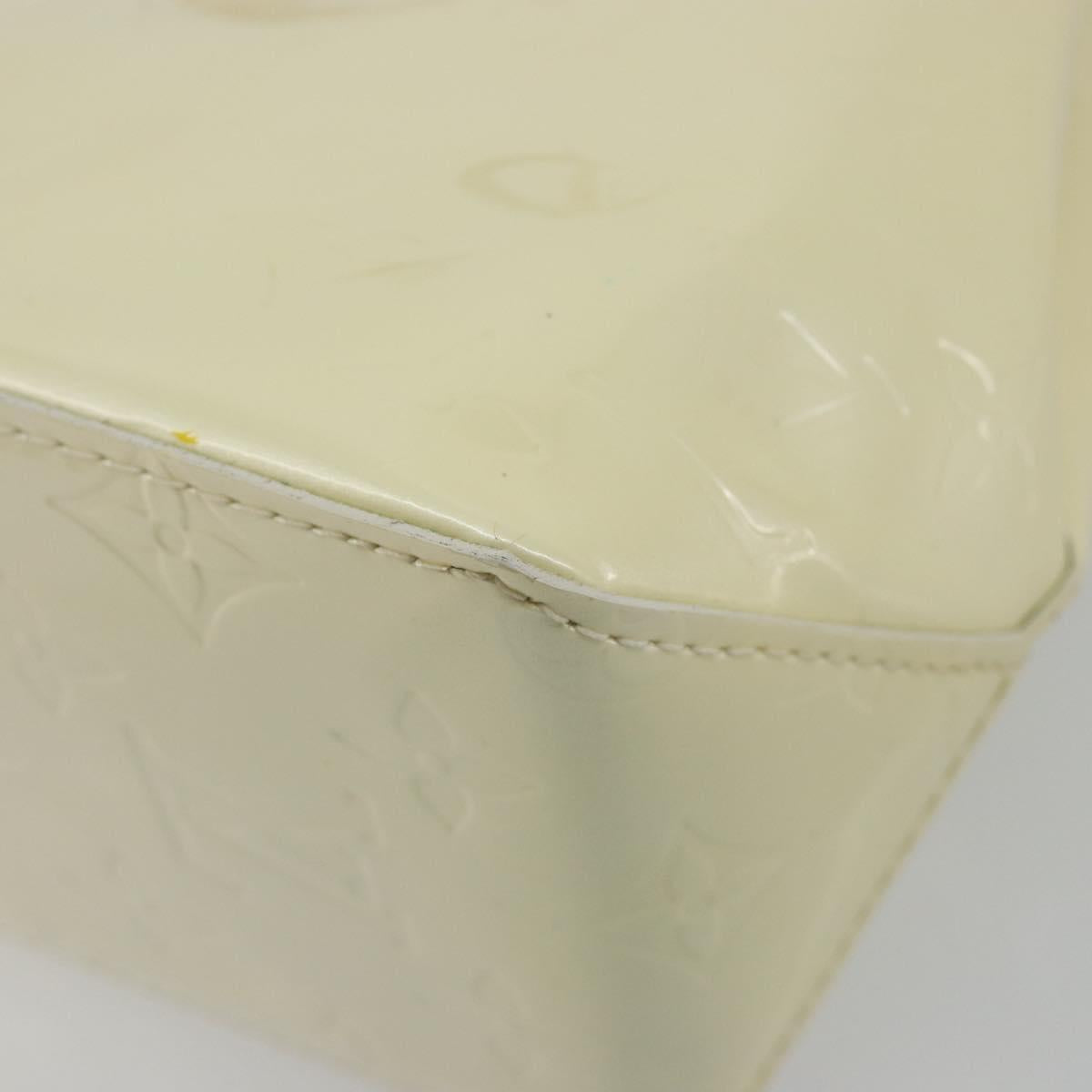 LOUIS VUITTON Monogram Vernis Reade PM Hand Bag Perle M91336 LV Auth ki6689V