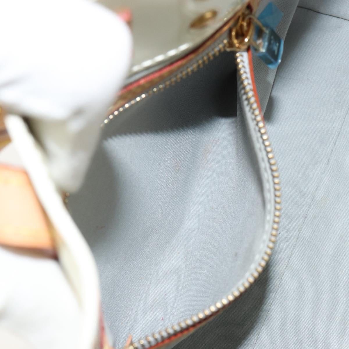 LOUIS VUITTON Monogram Vernis Reade PM Hand Bag Perle M91336 LV Auth ki6689V