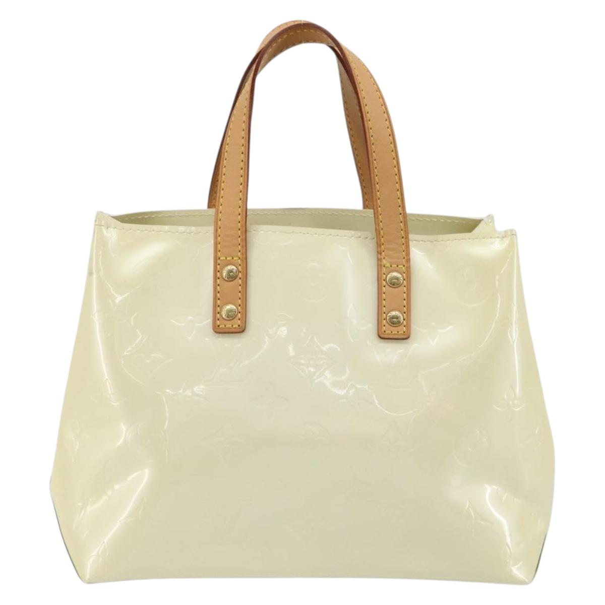 LOUIS VUITTON Monogram Vernis Reade PM Hand Bag Perle M91336 LV Auth ki6689V