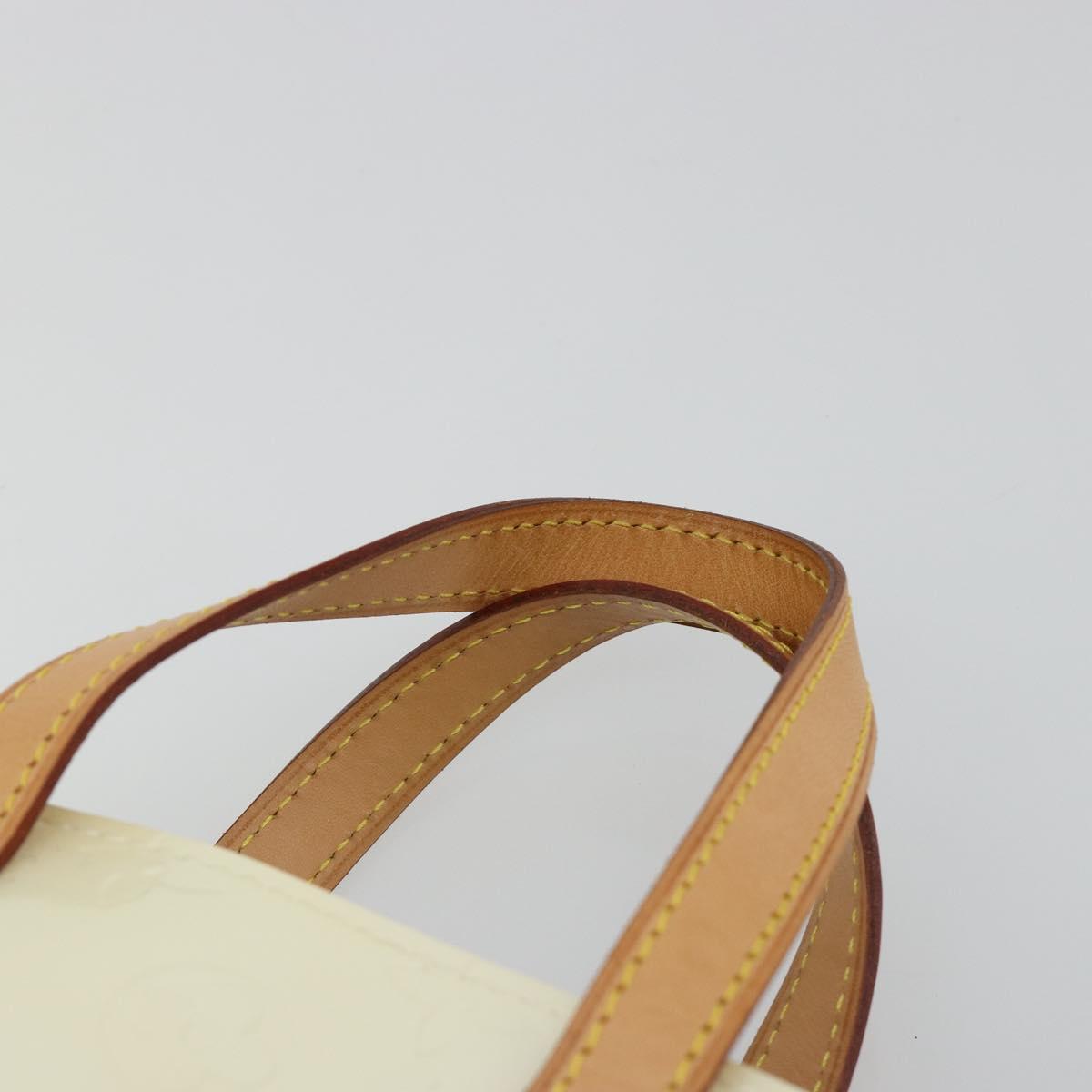 LOUIS VUITTON Monogram Vernis Reade PM Hand Bag Perle M91336 LV Auth ki6689V