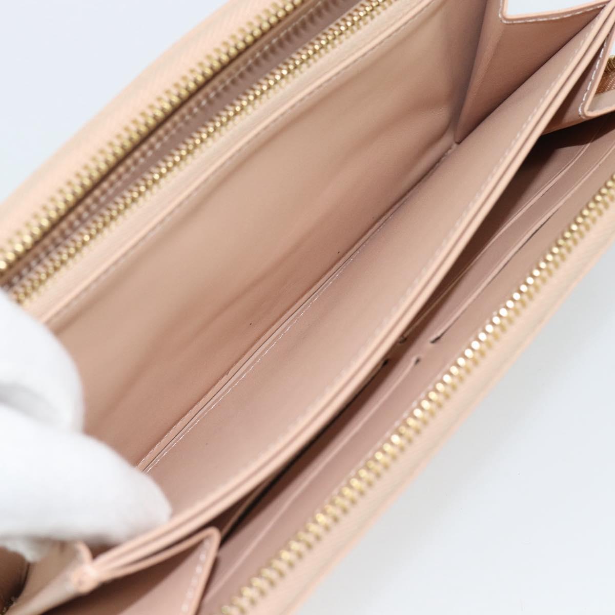 LOUIS VUITTON Vernis Zippy Wallet Wallet Rose Valerine M90419 LV Auth ki6691V