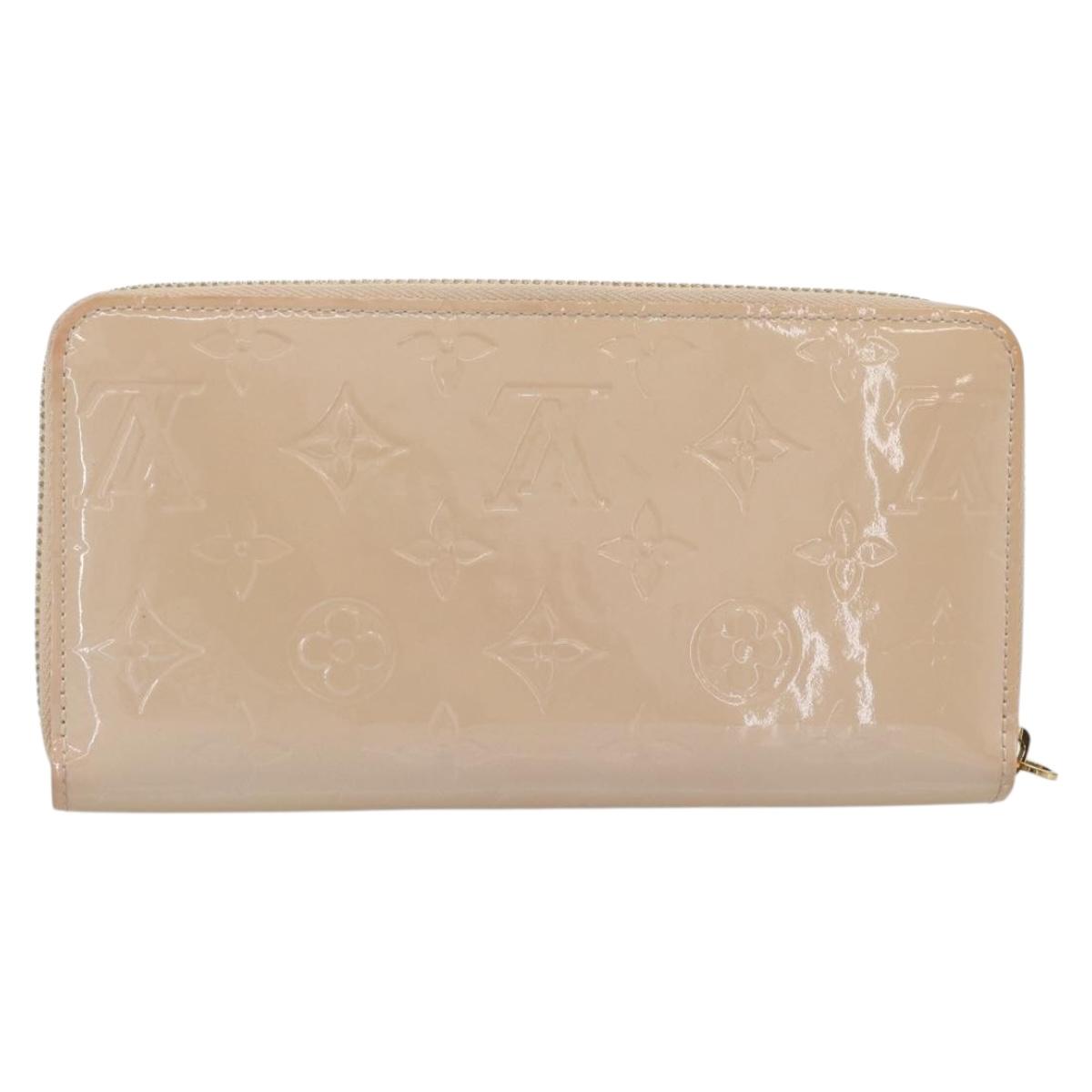 LOUIS VUITTON Vernis Zippy Wallet Wallet Rose Valerine M90419 LV Auth ki6691V