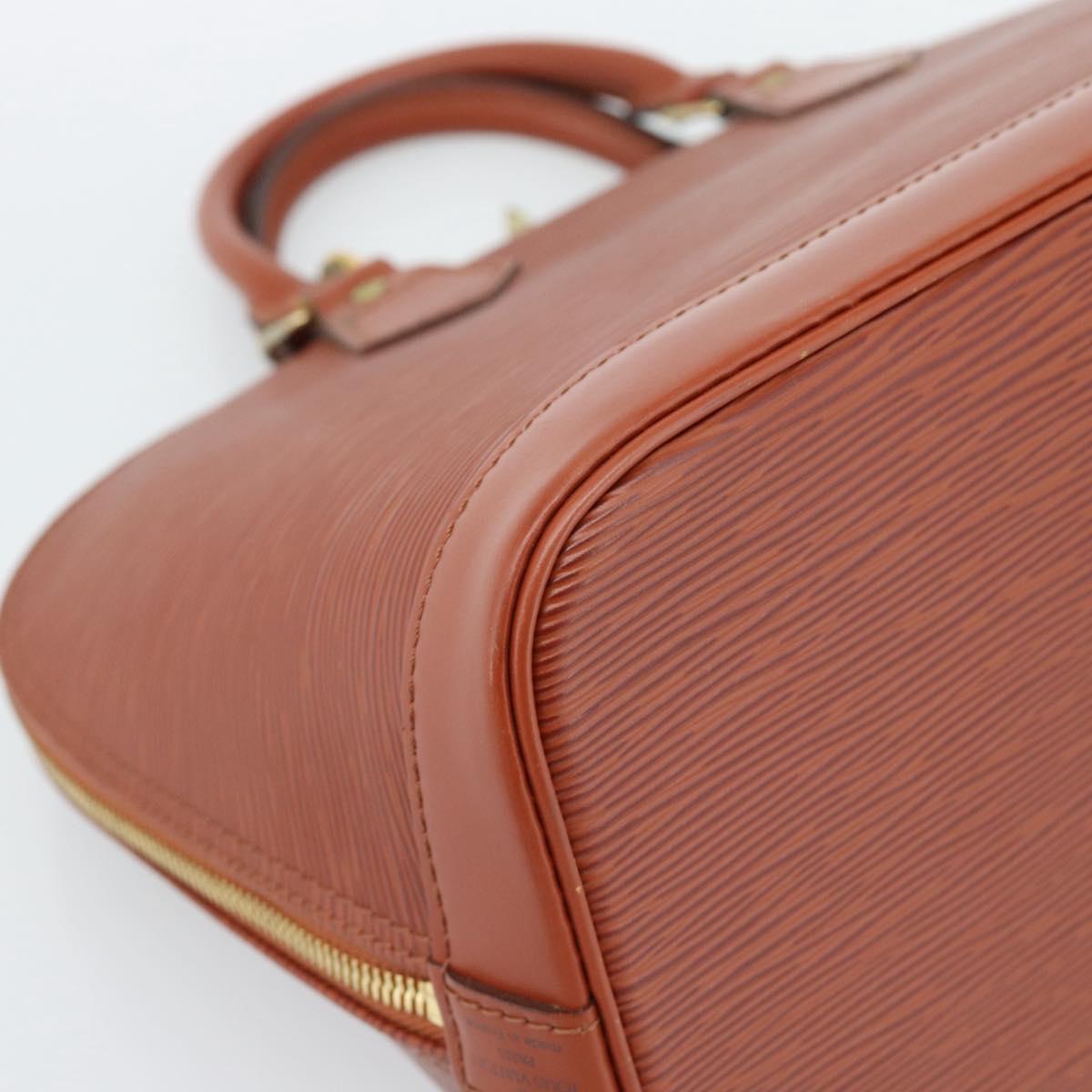 LOUIS VUITTON Epi Alma Hand Bag Brown M52143 LV Auth ki6692SAV