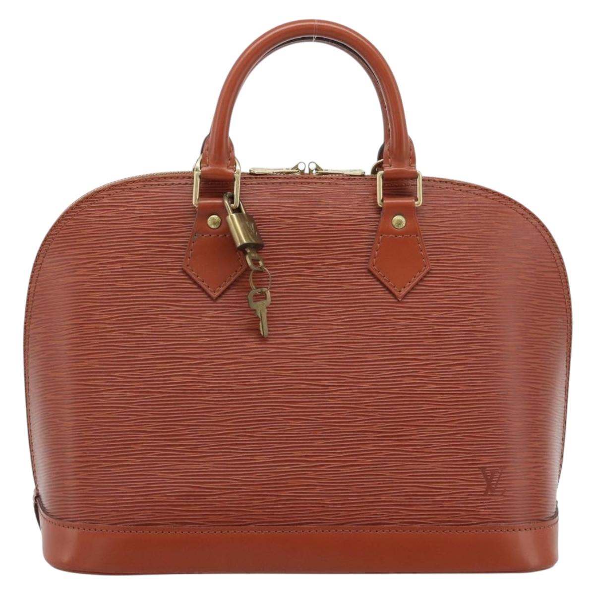 LOUIS VUITTON Epi Alma Hand Bag Brown M52143 LV Auth ki6692SAV