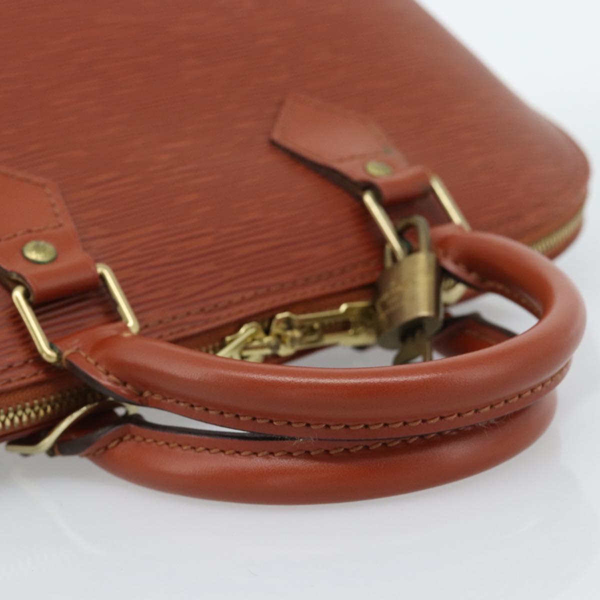 LOUIS VUITTON Epi Alma Hand Bag Brown M52143 LV Auth ki6692SAV