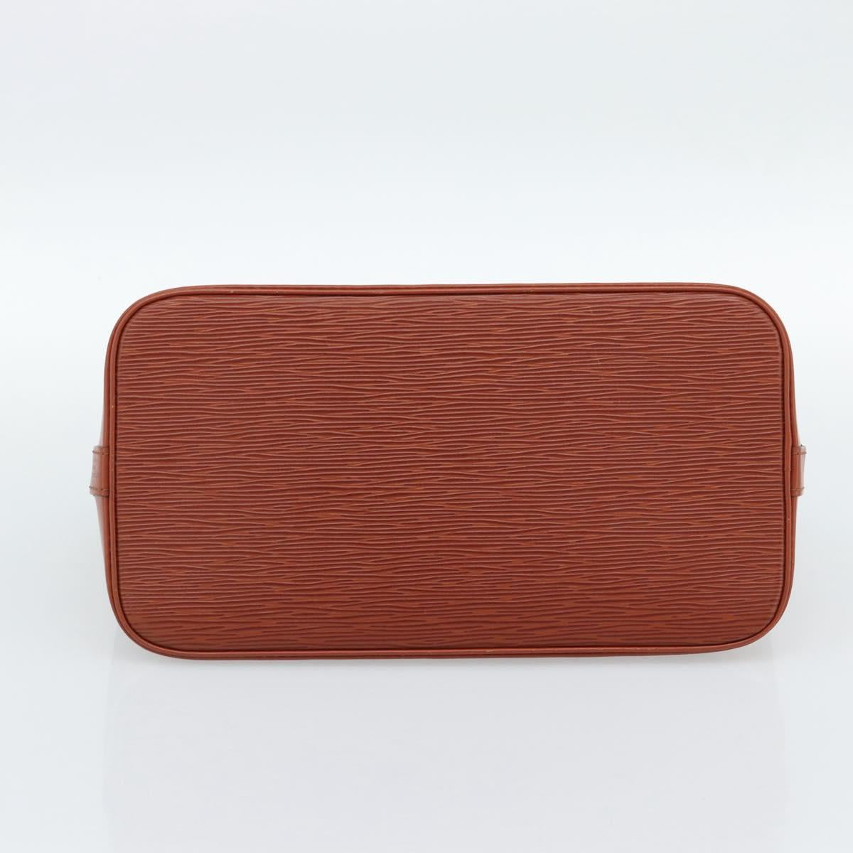 LOUIS VUITTON Epi Alma Hand Bag Brown M52143 LV Auth ki6692SAV