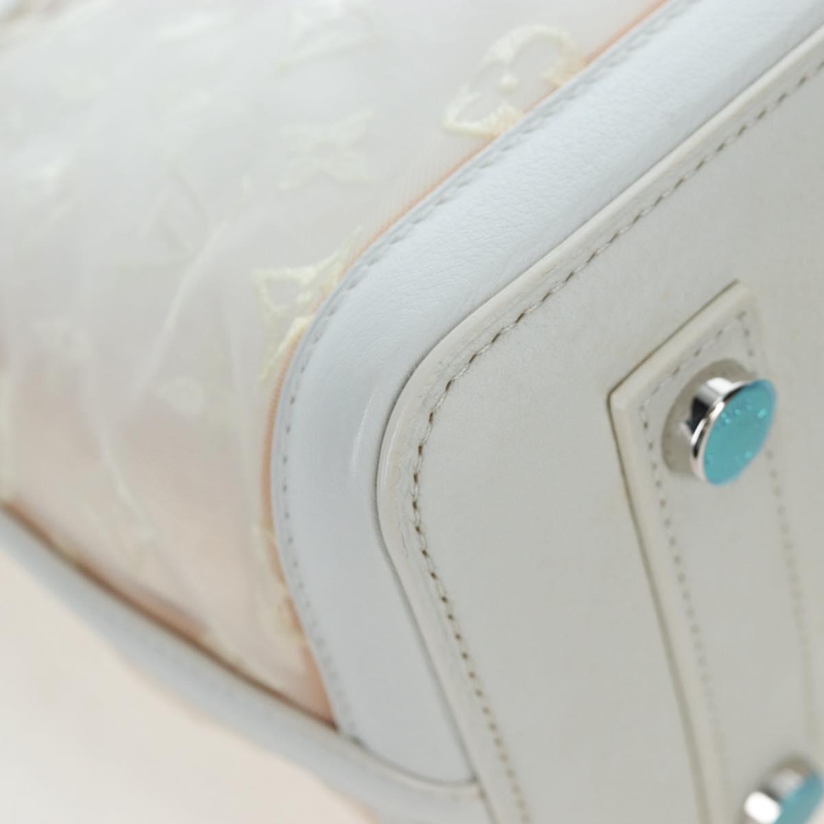 LOUIS VUITTON Monogram Transparency Lockit Eastwest White M40701 Auth ki6695M