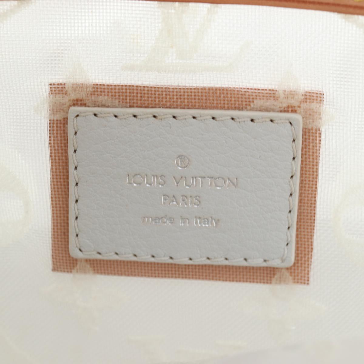 LOUIS VUITTON Monogram Transparency Lockit Eastwest White M40701 Auth ki6695M