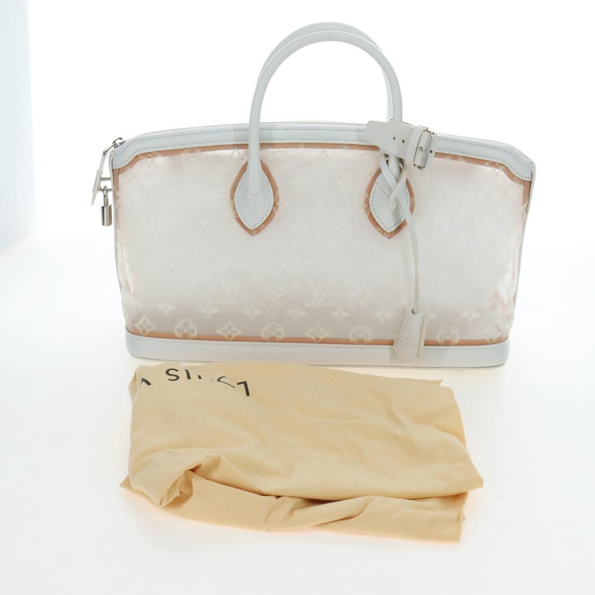 LOUIS VUITTON Monogram Transparency Lockit Eastwest White M40701 Auth ki6695M