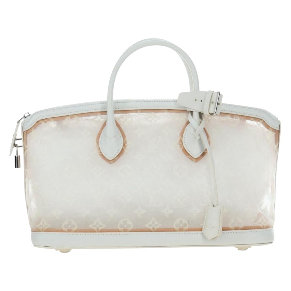 LOUIS VUITTON Monogram Transparency Lockit Eastwest White M40701 Auth ki6695M