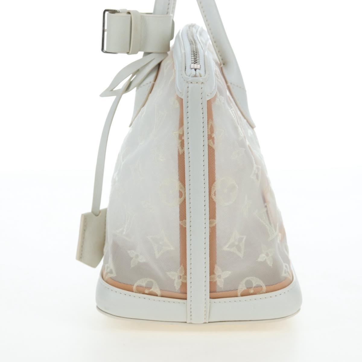 LOUIS VUITTON Monogram Transparency Lockit Eastwest White M40701 Auth ki6695M