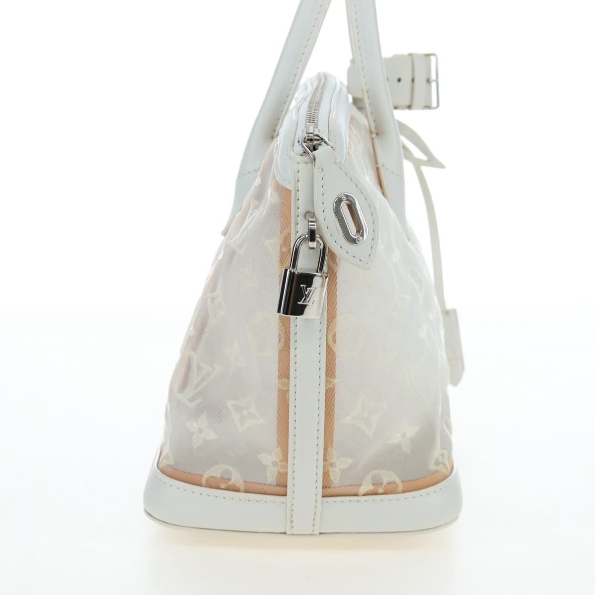 LOUIS VUITTON Monogram Transparency Lockit Eastwest White M40701 Auth ki6695M