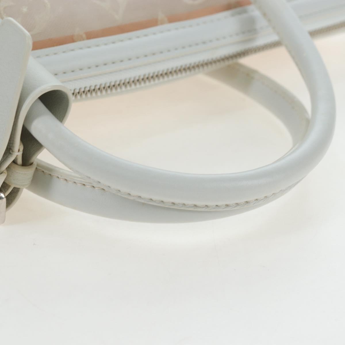 LOUIS VUITTON Monogram Transparency Lockit Eastwest White M40701 Auth ki6695M
