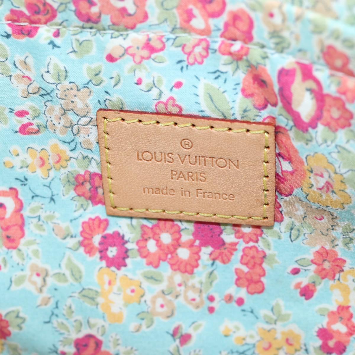 LOUIS VUITTON Monogram Denim Patchwork Pouchy Bag Blue M92382 LV Auth ki6696M