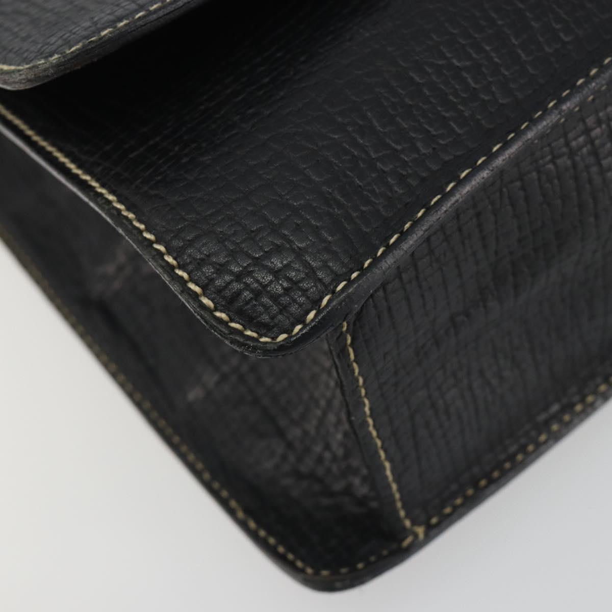 LOEWE Velazquez Hand Bag Leather 2way Black Auth ki6705A