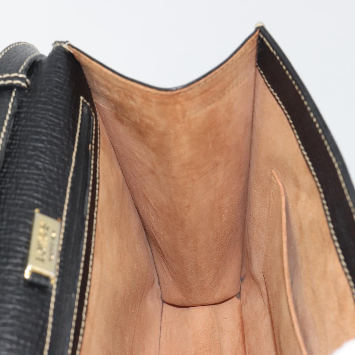 LOEWE Velazquez Hand Bag Leather 2way Black Auth ki6705A